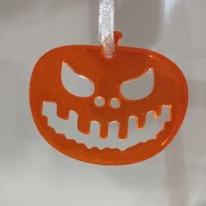 halloween tök epoxygyanta medál