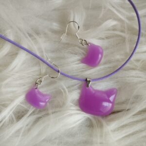 Cicás ékszer szett foszforeszkáló