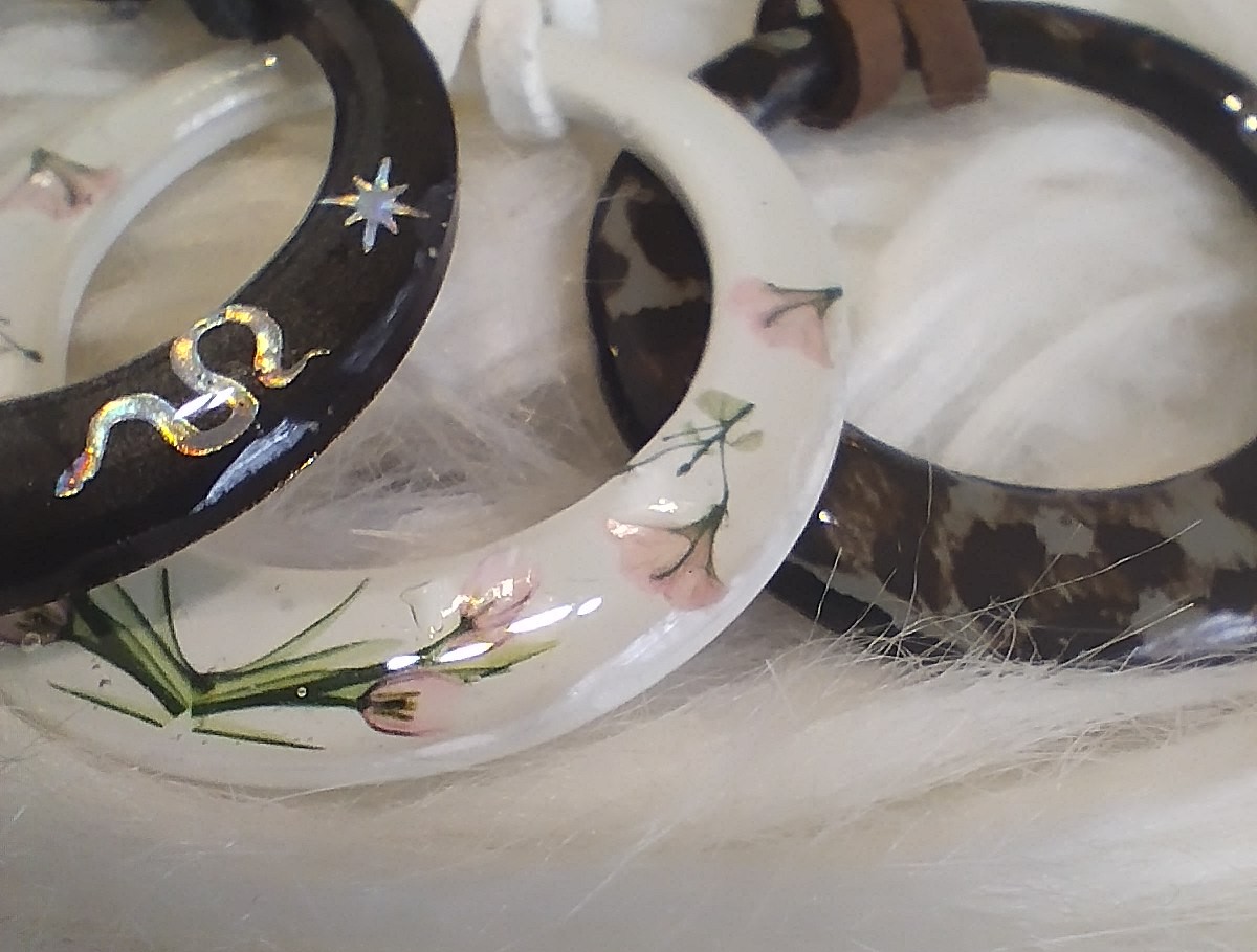 Leopárd, kígyó vagy virág mintás karika - Image 3